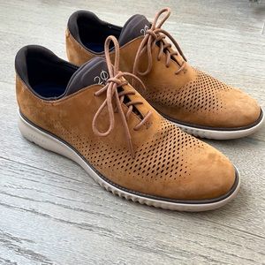 Men’s Size 9 Cole Haan 2.0 Grand Brown Suede Shoes